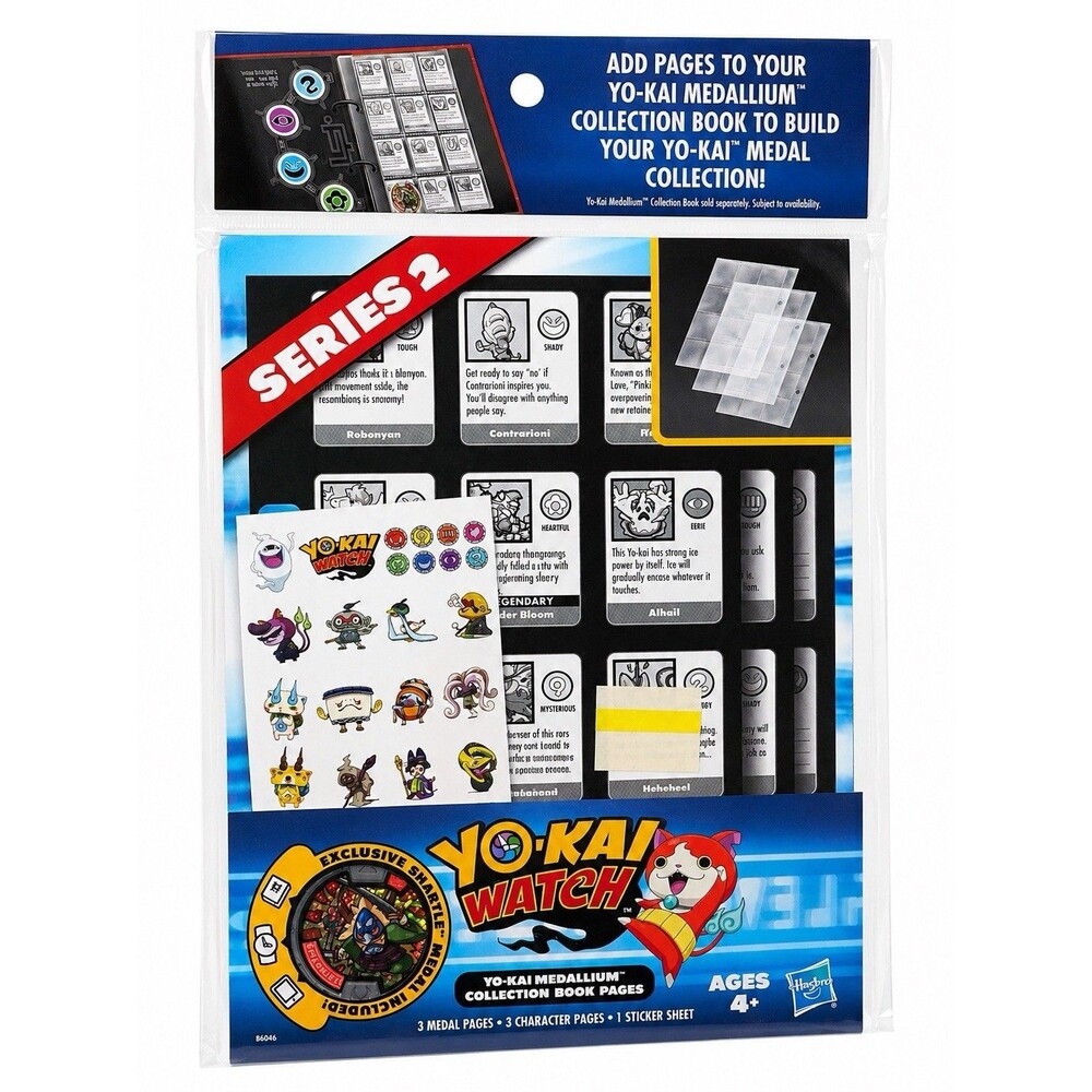 Yo-Kai Watch Medallium Collection Book Pages Hasbro Series 2 Medal Holder New